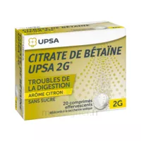 Citrate De Betaïne Upsa 2 G Comprimés Effervescents Sans Sucre Citron 2t/10 à NOROY-LE-BOURG
